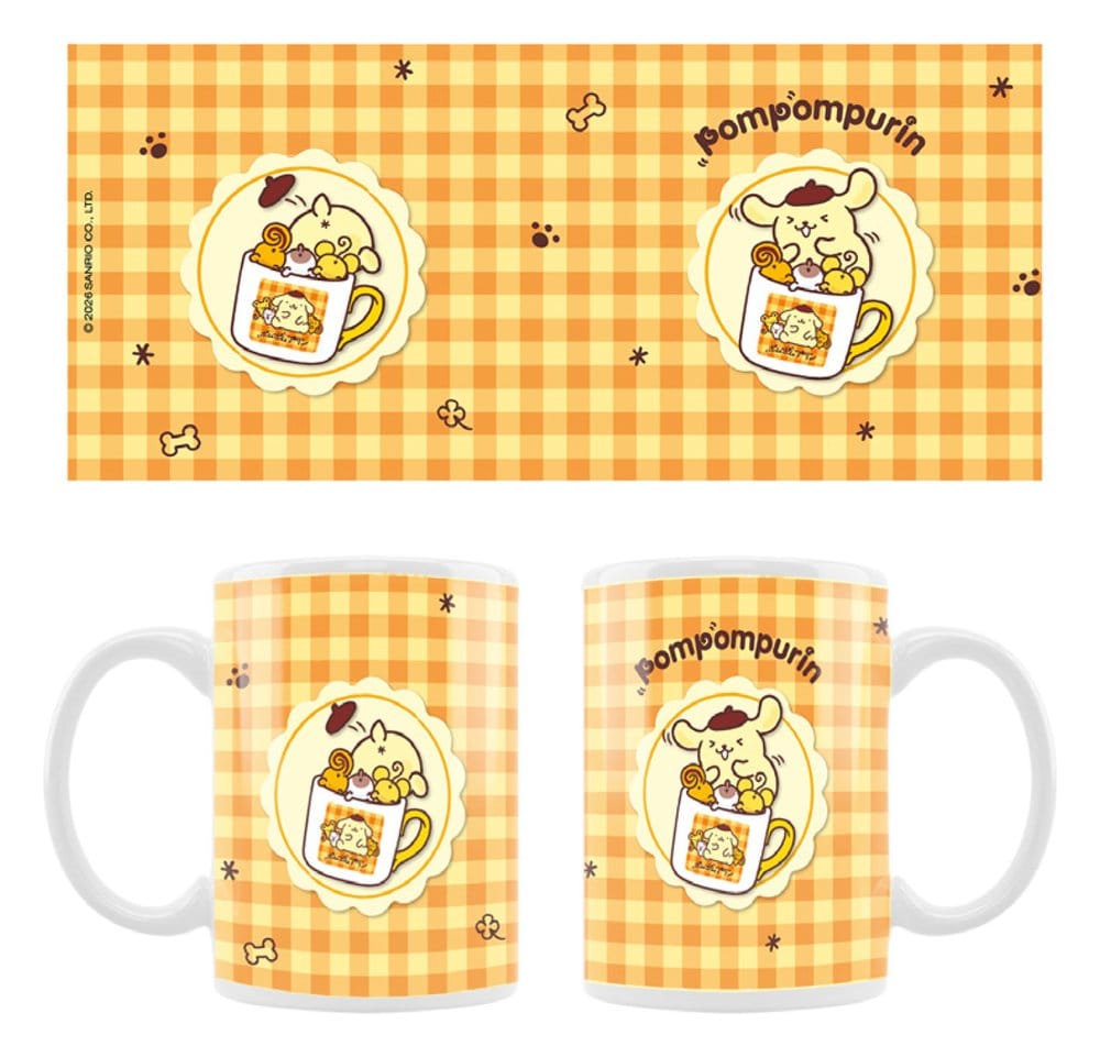 Sanrio mug Pompompurin Squishy Cute Purin 03