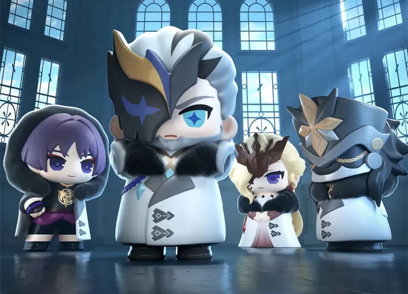 Genshin Impact présentoir boîte-mystère mini-figurines Fatui Harbingers Chibi Design 7 cm (9)