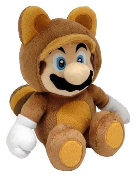 Super Mario peluche Tanooki Mario 22 cm