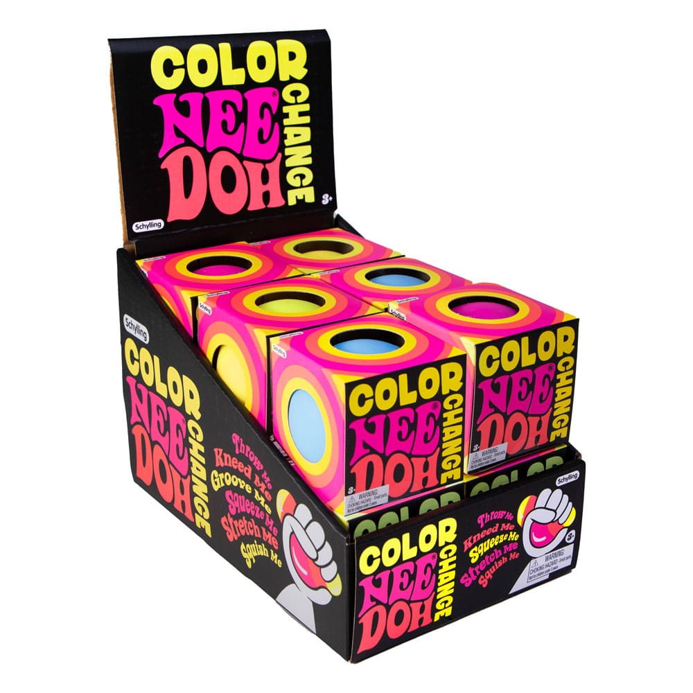 NeeDoh présentoir balles anti-stress Color Changing NeeDoohs 6 cm (12)