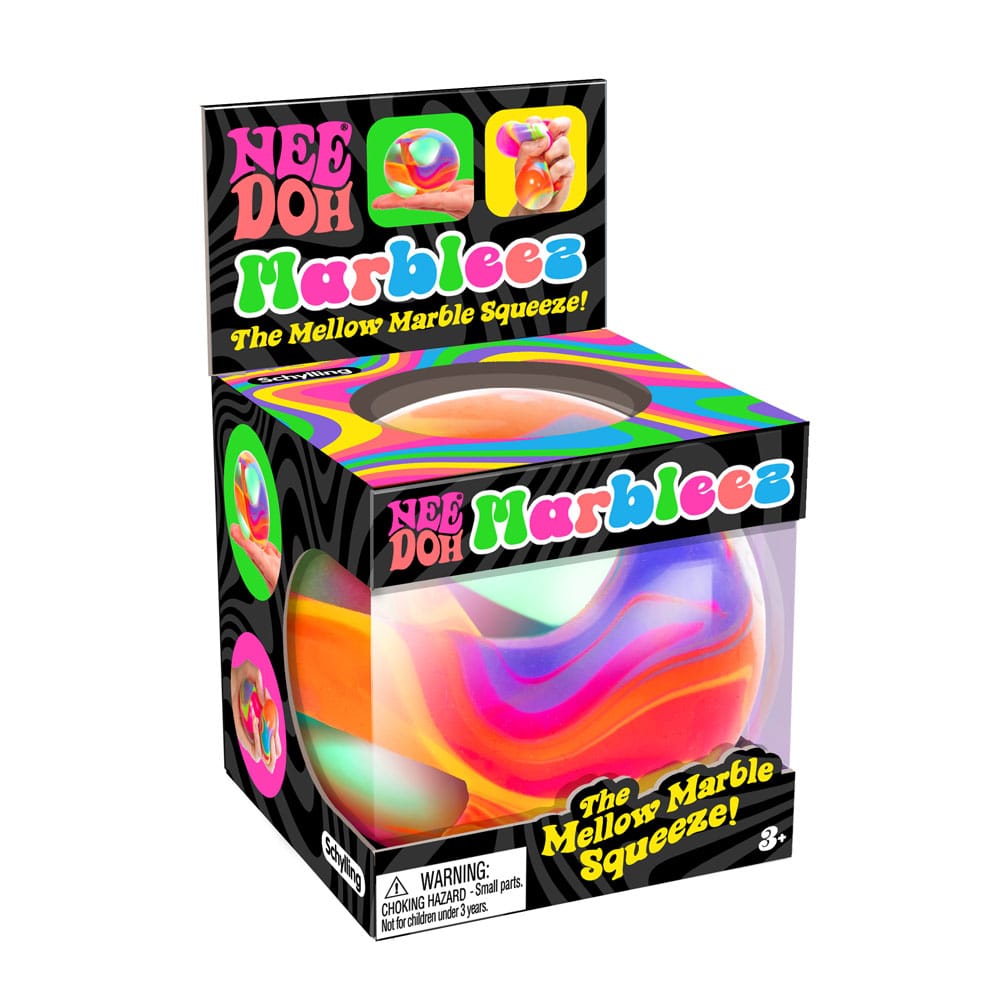 NeeDoh présentoir figurines anti-stress Marbleez Ball 7 cm  (6)