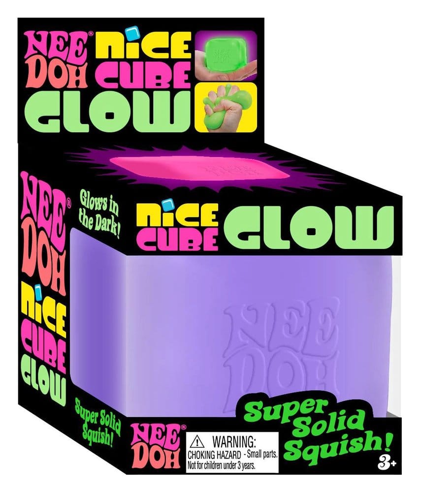 NeeDoh assortiment balle anti-stress Nice Cube Glow (Glow in the Dark) 5 cm (12)