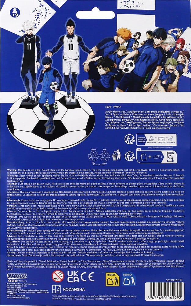 Blue Lock Set de Figurines en Acrylique 15 cm