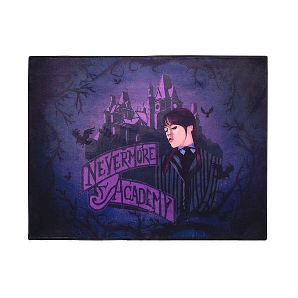 Mercredi Tapis d'intérieur Nevermore Academy 80 x 60 cm