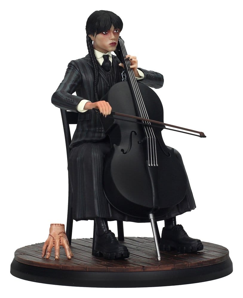 Wednesday Figurine de Violoncelle avec Porte-clés Figuratif 20 cm
