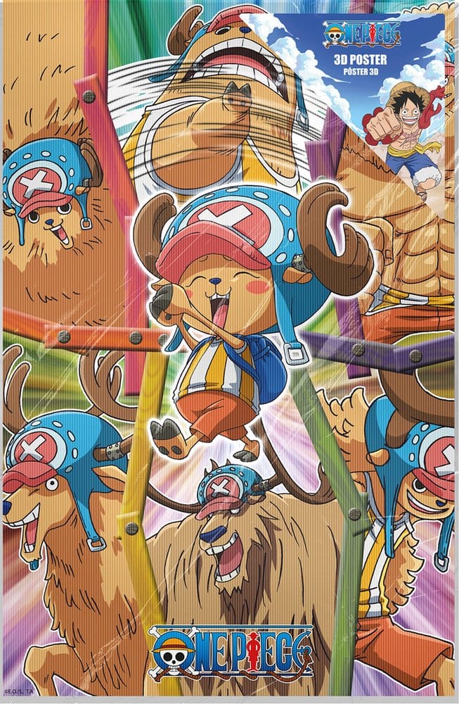 One Piece Poster 3D Chopper 38 x 58 cm