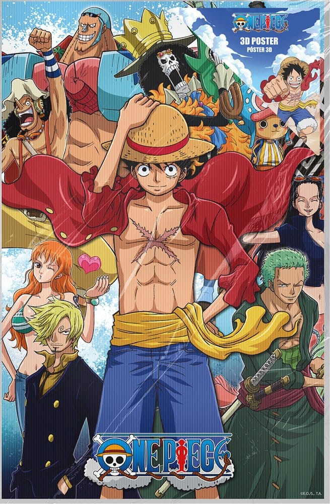 One Piece Poster 3D Group Fishman Island 38 x 58 cm