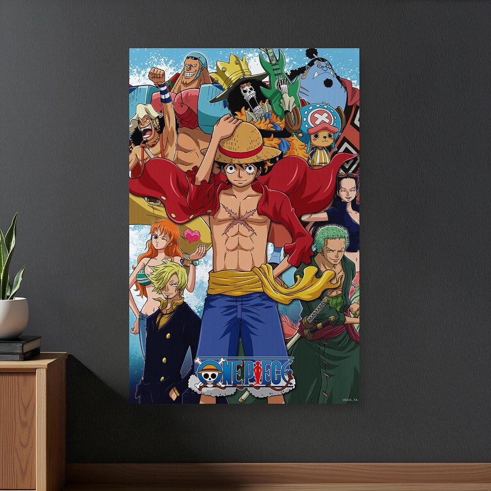 One Piece Poster 3D Group Fishman Island 38 x 58 cm