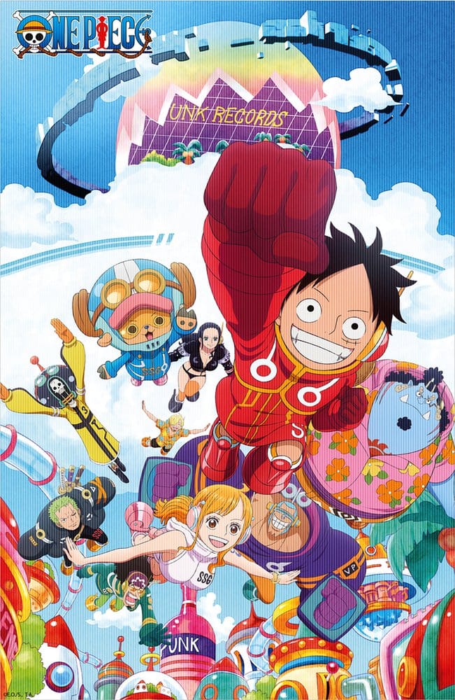 One Piece Poster 3D Punk Records 38 x 58 cm