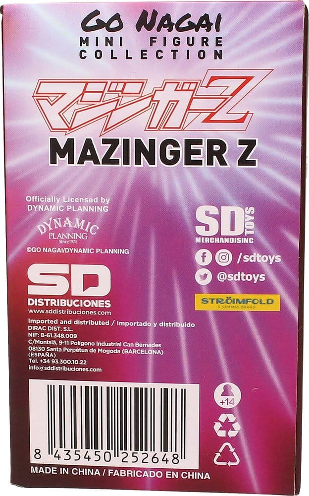 Mazinger Z figurine Go Nagai Collection Mazinger Z 8 cm