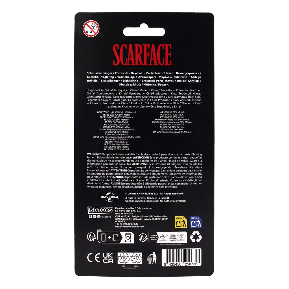 Scarface porte-clés The World is Yours 2 cm