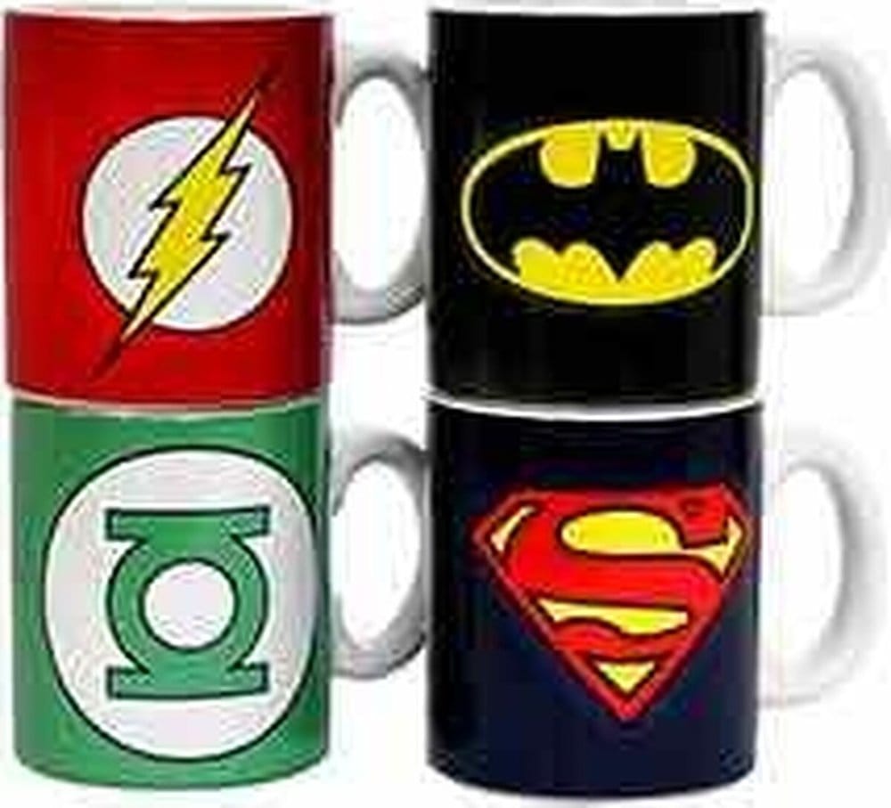 DC Comics mini tasses à café céramique Logos 8 cm Set (4)