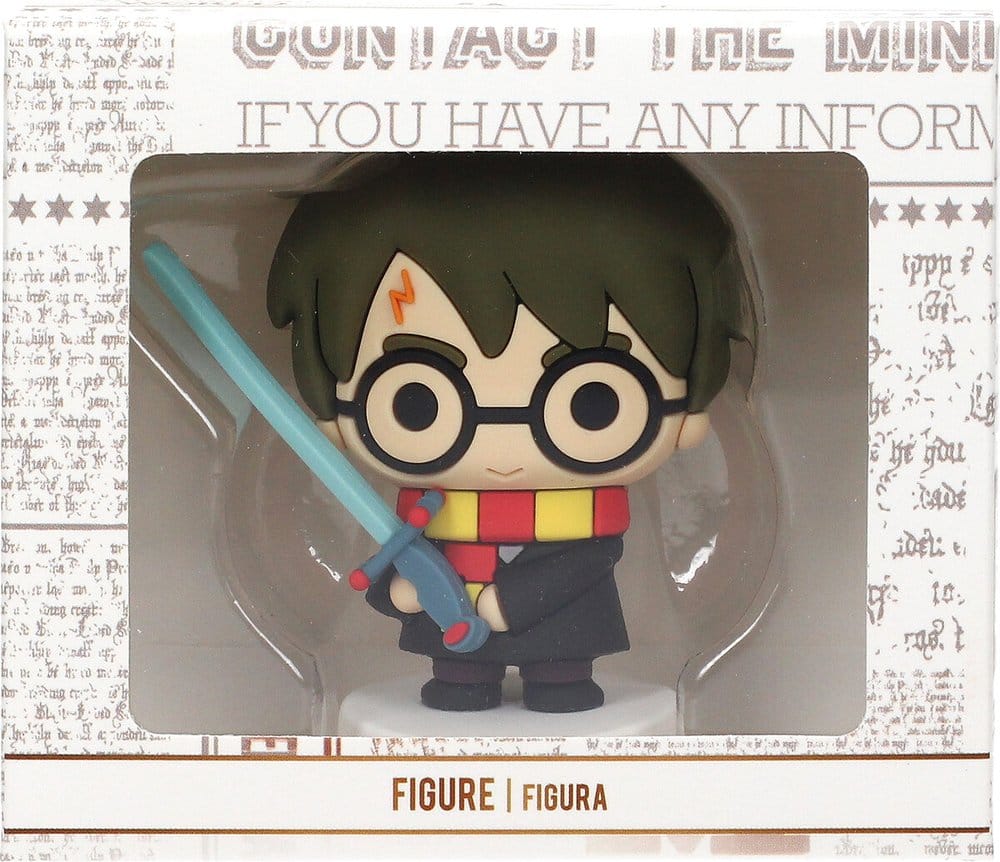 Harry Potter Mini Figurine en Caoutchouc Harry Potter avec Épée 8 cm
