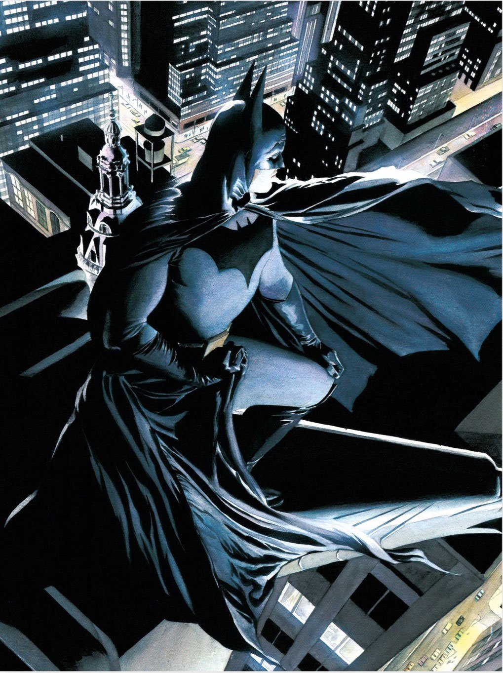 DC Comics Affiche en verre Batman Watcher 30 x 40 cm