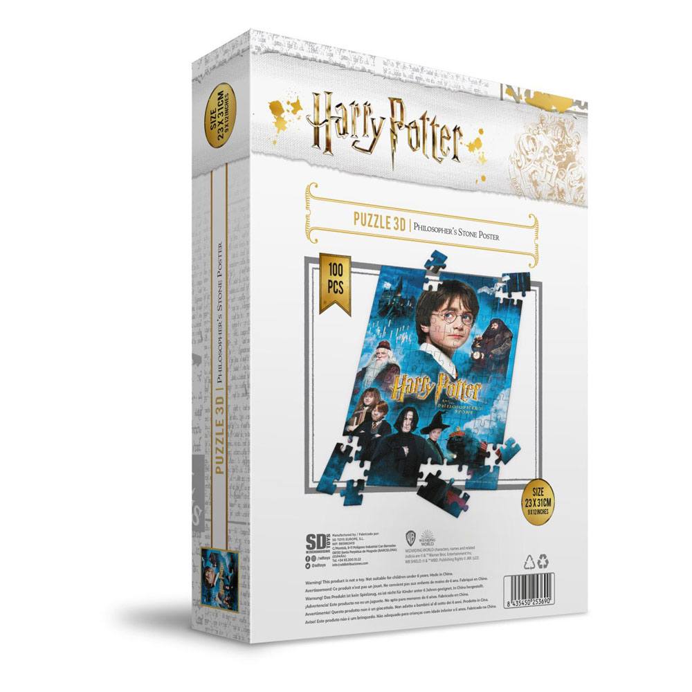 Harry Potter Puzzle effet 3D Philosopher's Stone Poster (100 pièces )