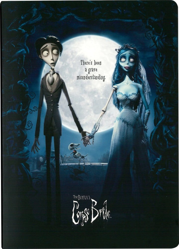 Corpse Bride carnet couverture souple Affiche du film 21 cm