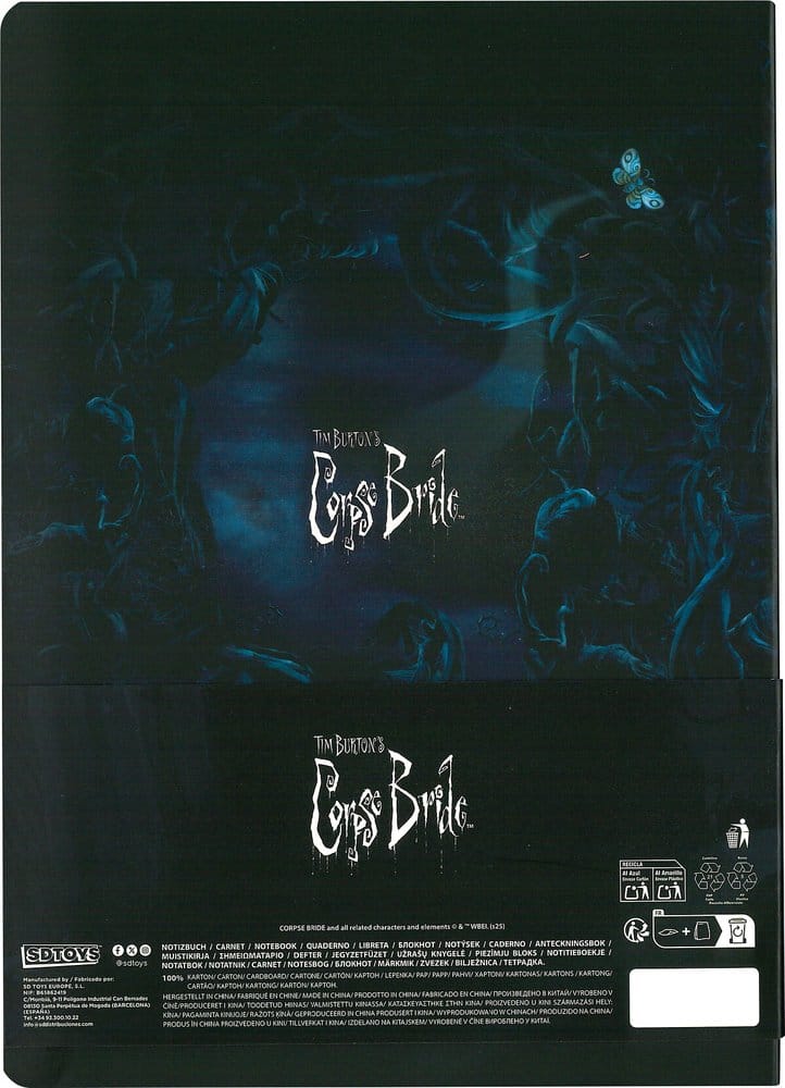 Corpse Bride carnet couverture souple Affiche du film 21 cm