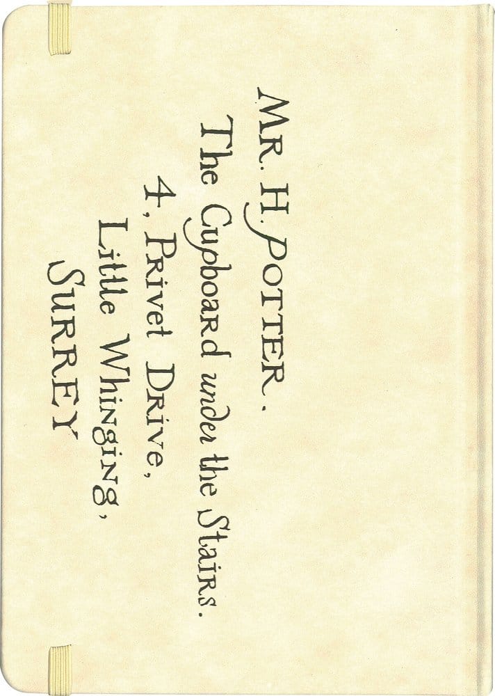 Harry Potter carnet à couverture rigide Lettre de Poudlard 21 cm