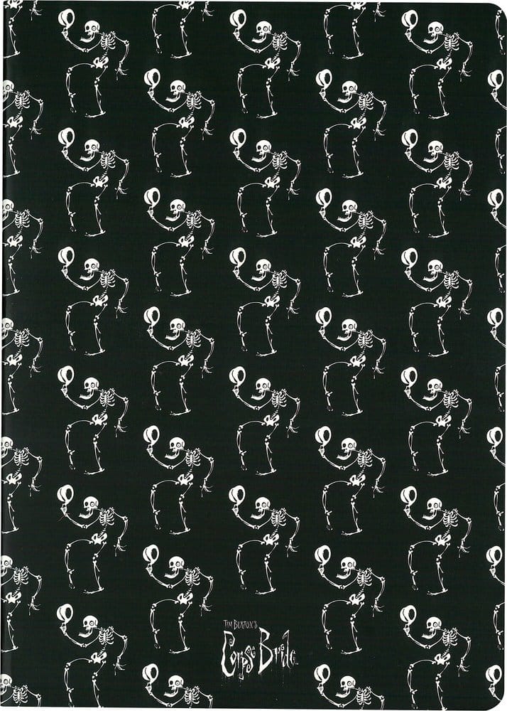 Corpse Bride carnet couverture souple Squelette ver. A 21 cm