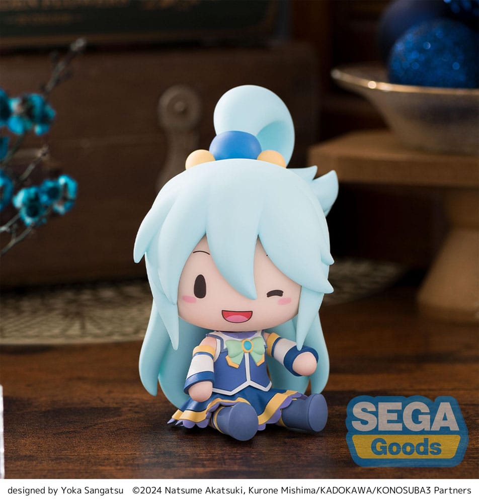 Konosuba God´s blessing on this wonderful world! 3 figurine Fuwa Petit Chibi Aqua 10 cm