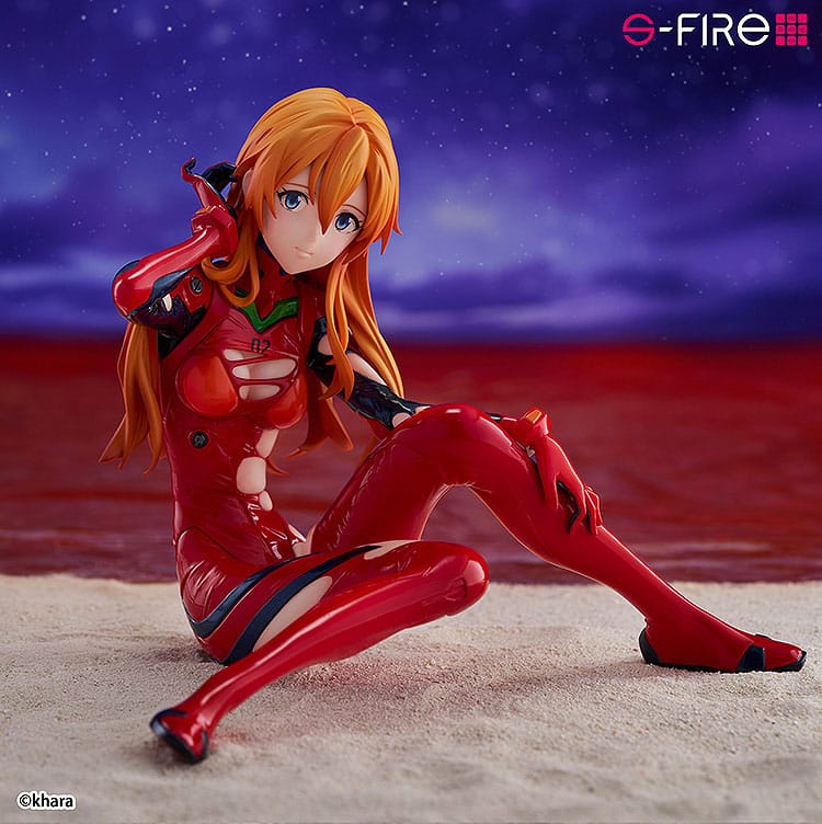 Rebuild of Evangelion statuette S-Fire PVC 1/7 Asuka Langley 12 cm