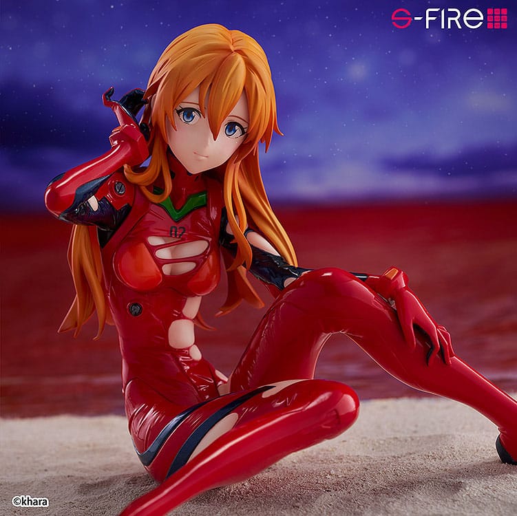 Rebuild of Evangelion statuette S-Fire PVC 1/7 Asuka Langley 12 cm