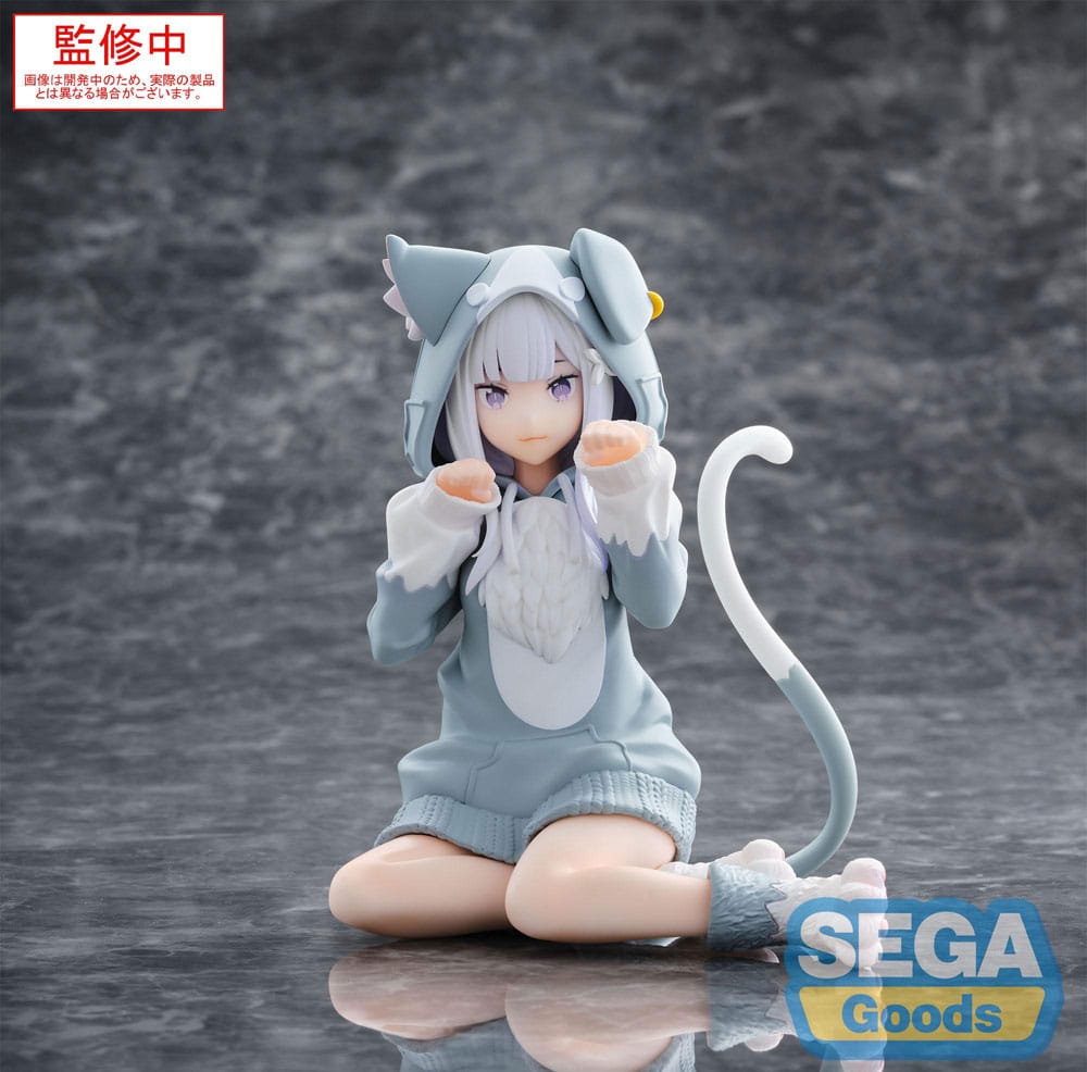 Re:Zero Starting Life in Another World statuette PVC Yumemirize Emilia Mofumofu Pack 11 cm