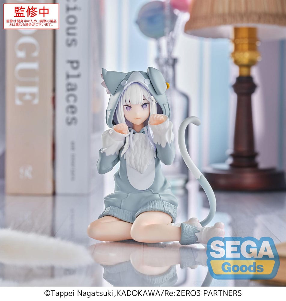 Re:Zero Starting Life in Another World statuette PVC Yumemirize Emilia Mofumofu Pack 11 cm