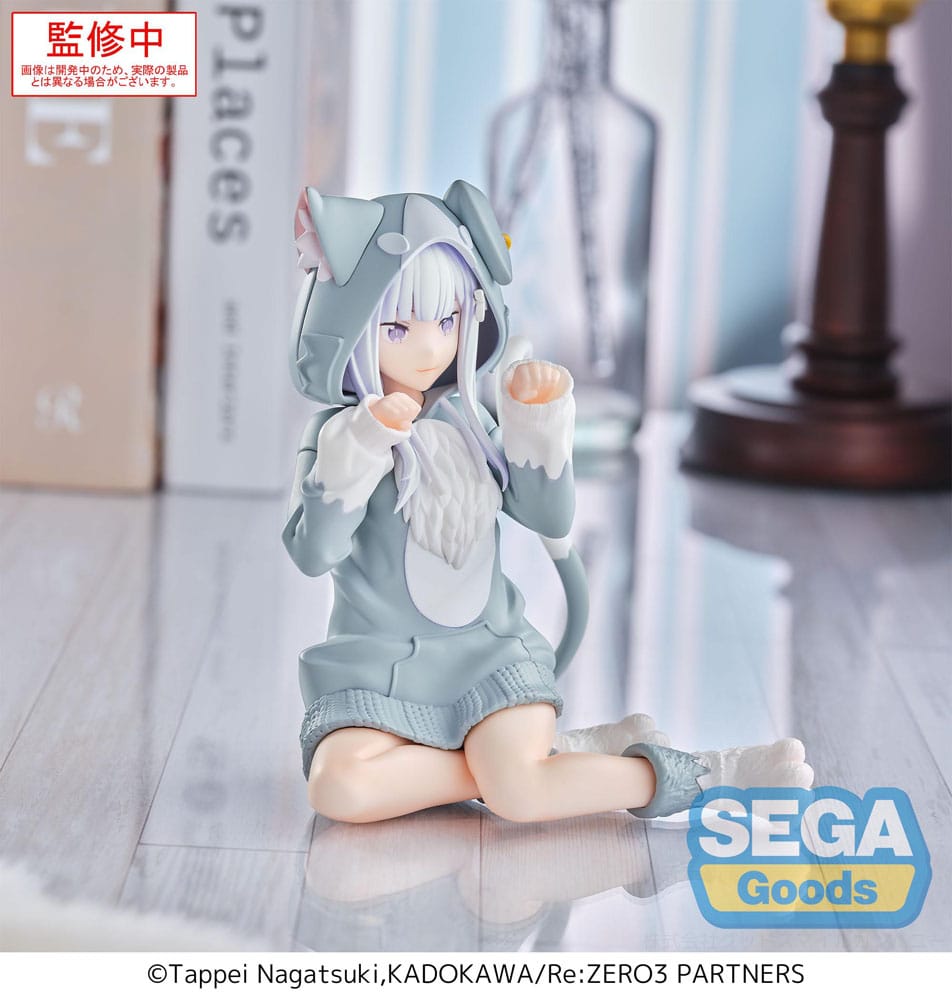 Re:Zero Starting Life in Another World statuette PVC Yumemirize Emilia Mofumofu Pack 11 cm