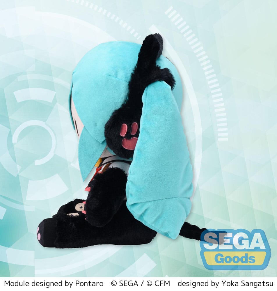 Hatsune Miku Project Diva Arcade Future Tone peluche Fuwa Petit Hatsune Miku Kitty Cat LL 30 cm