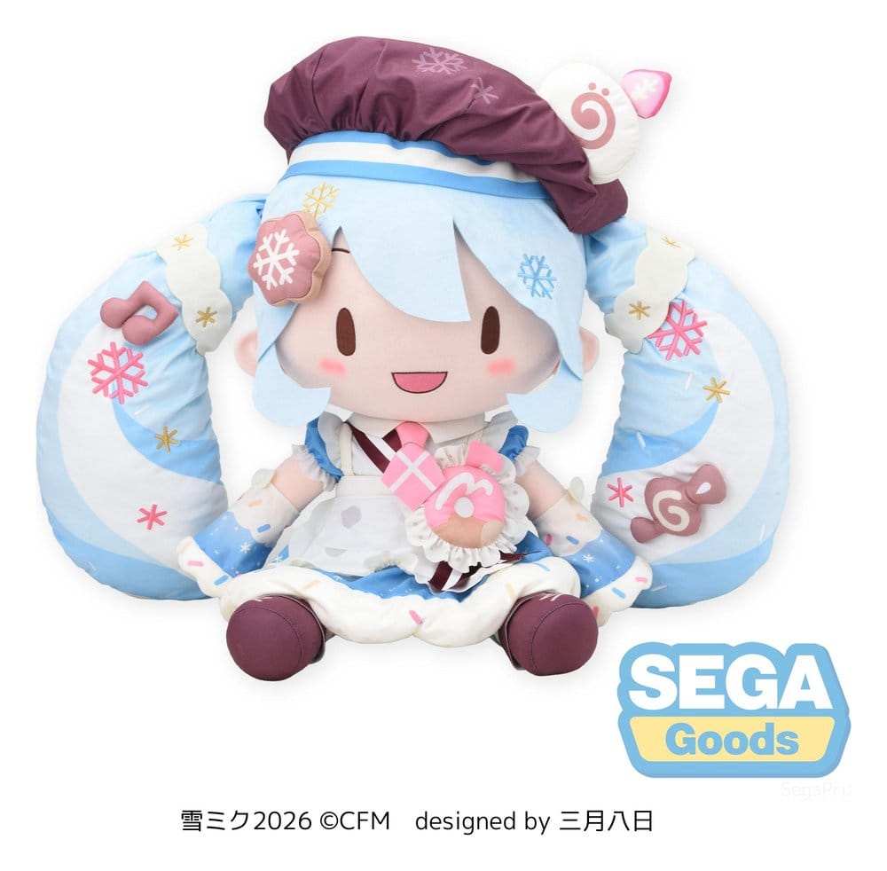 Character Vocal Series 01: Hatsune Miku peluche Fuwa Petit Snow Miku 2026 Dodeka Jumbo 50 cm