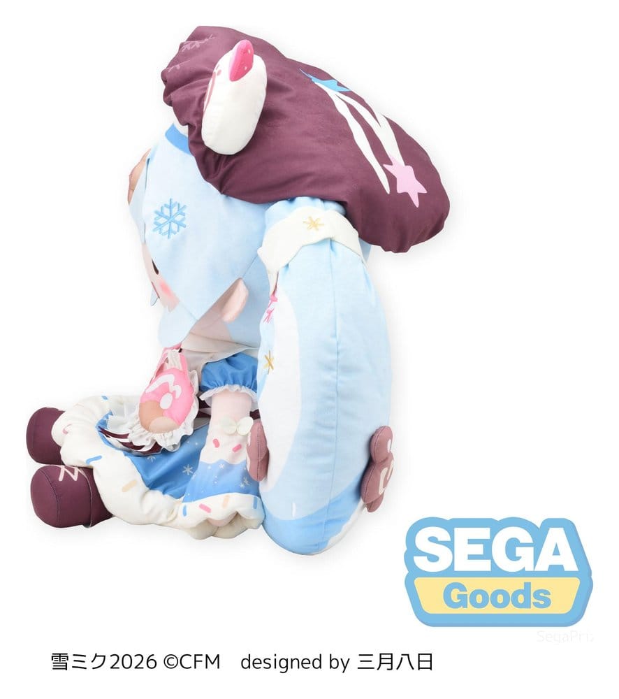 Character Vocal Series 01: Hatsune Miku peluche Fuwa Petit Snow Miku 2026 Dodeka Jumbo 50 cm