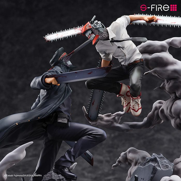 Chainsaw Man statuette Super Situation Figure Chainsaw Man vs. Samurai Sword 26 cm