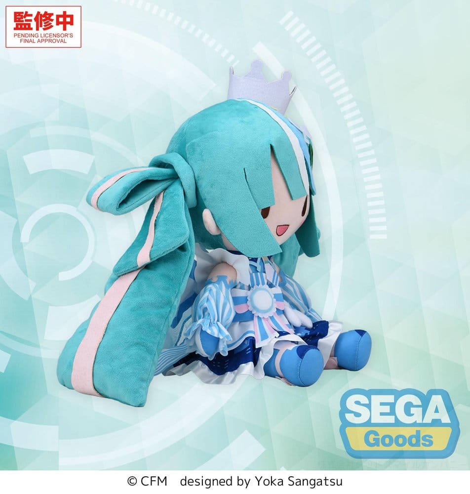 Character Vocal Series 01: Hatsune Miku peluche Fuwa Petit Hatsune Miku LAWSON 50th Anniversary Special LIVE L 30  cm