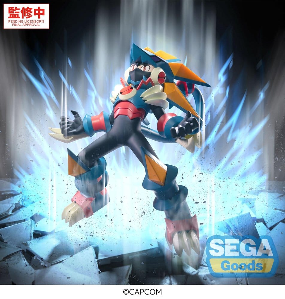 Mega Man Battle Network figurine PVC Luminasta Mega Man Gregar Beast 17 cm