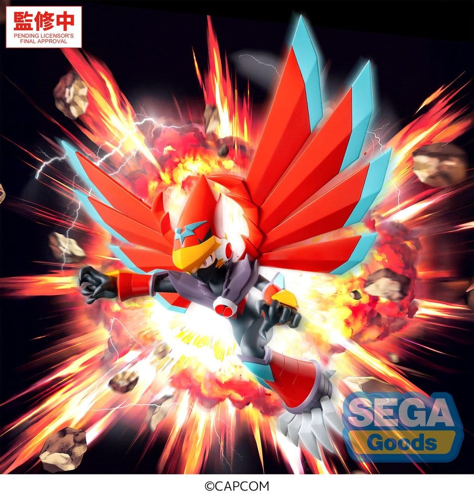 Mega Man Battle Network figurine PVC Luminasta Mega Man Falzar Beast 19 cm