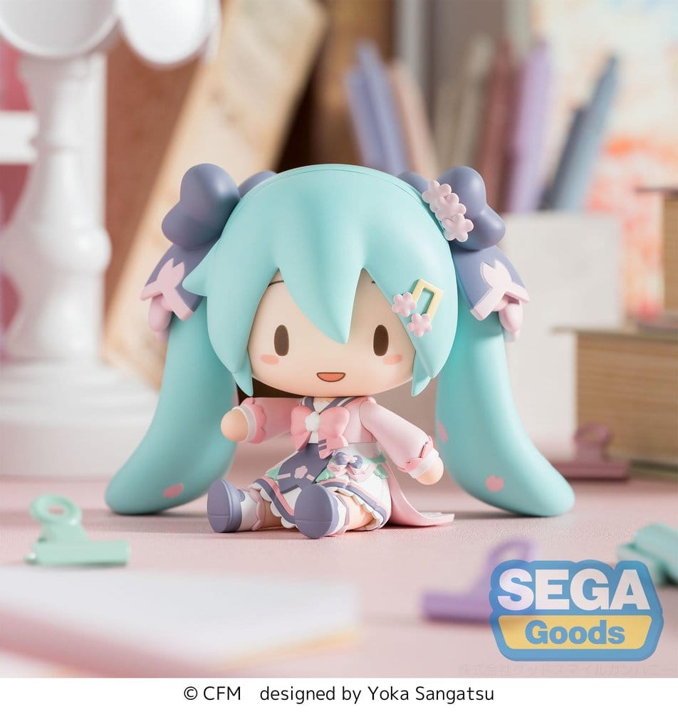 Hatsune Miku figurine fuwa petit Chibi "New Semester" 8 cm