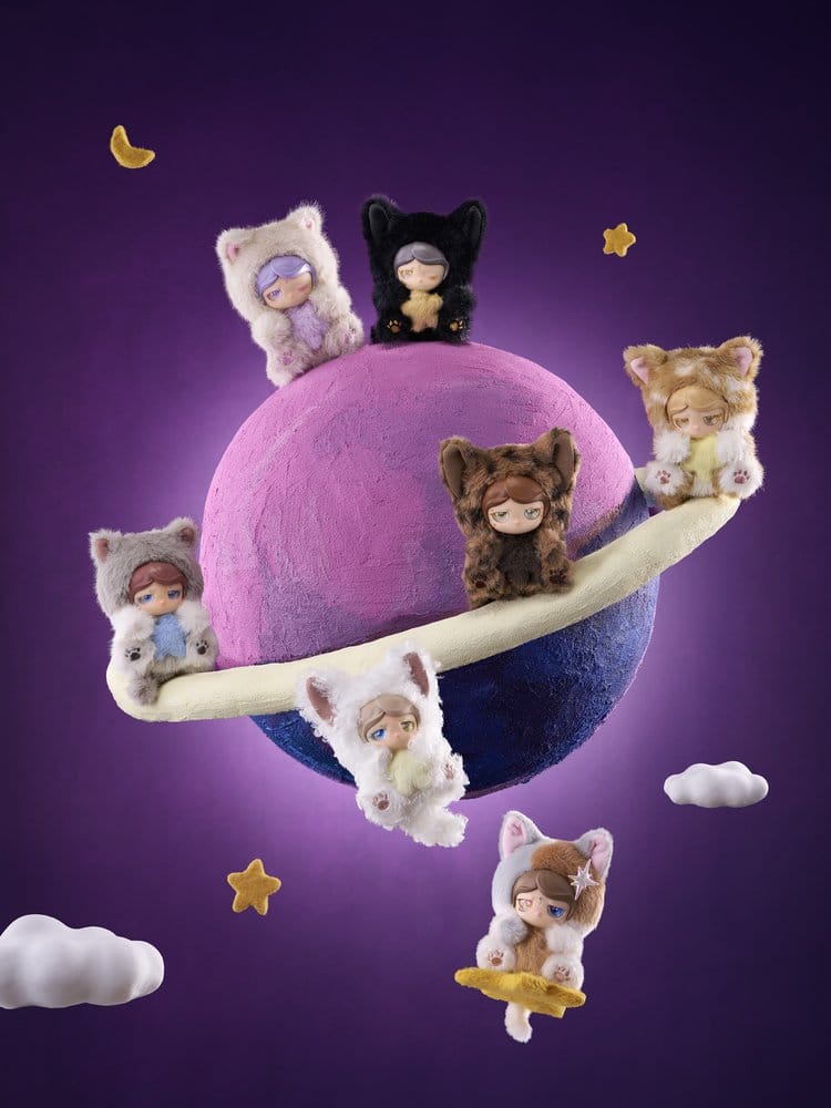Planet Cat Wishing Star Series présentoir boîte-mystère figurines mini 11 cm (6)