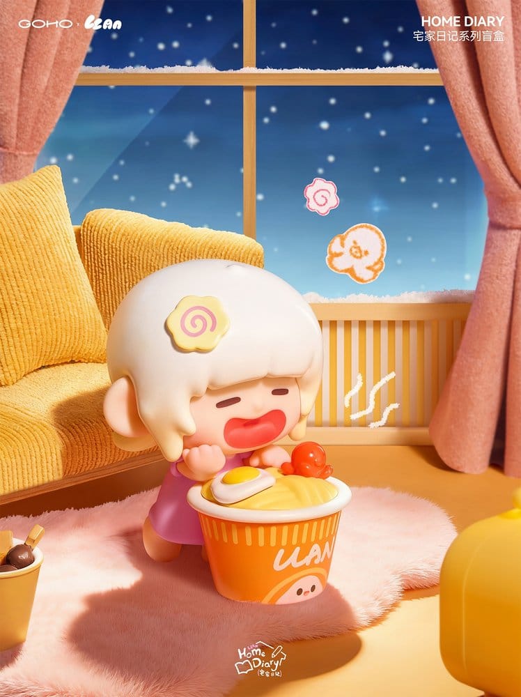 Original Character pack de 8 boîte-mystère figurines Lazy Home Diary 9 cm