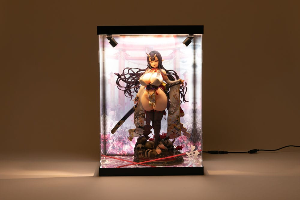 SHINSAI présentoir vitrine acrylique avec éclairage Inbina Rasethuhime Saki M Edition 39 cm