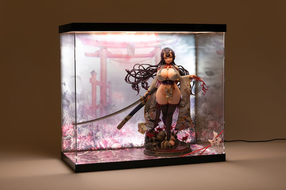 SHINSAI présentoir vitrine acrylique avec éclairage Inbina Rasethuhime Saki 39 cm