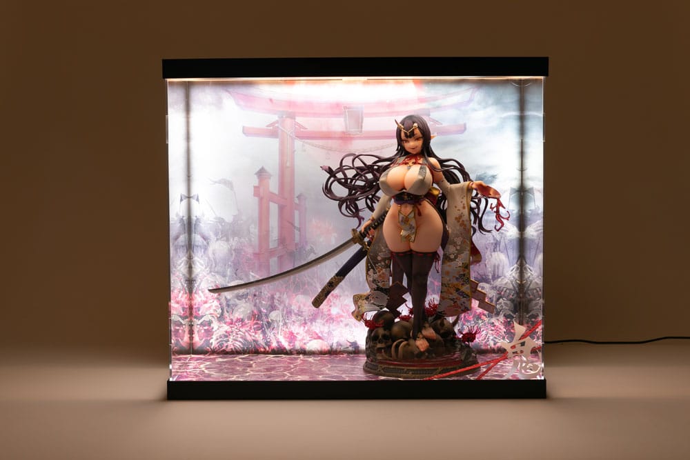 SHINSAI présentoir vitrine acrylique avec éclairage Inbina Rasethuhime Saki 39 cm