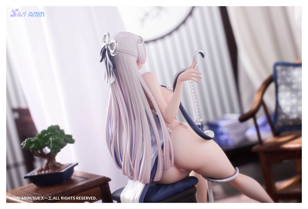 Original Character statuette PVC 1/7 The Color of the Blue - White Snake Deluxe Edition 20 cm
