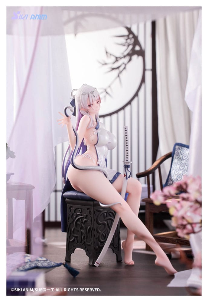 Original Character statuette PVC 1/7 The Color of the Blue - White Snake Deluxe Edition 20 cm