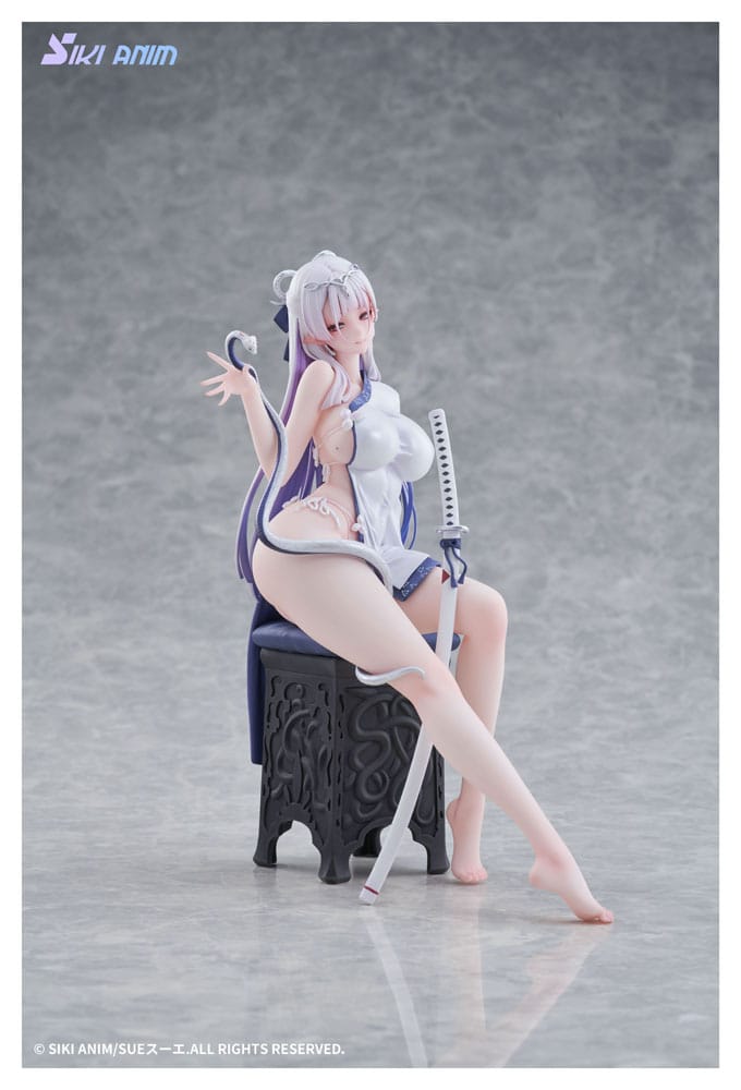 Original Character statuette PVC 1/7 The Color of the Blue - White Snake Deluxe Edition 20 cm