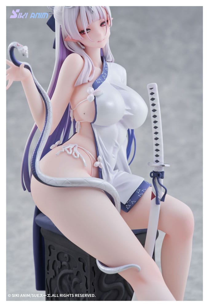 Original Character statuette PVC 1/7 The Color of the Blue - White Snake Deluxe Edition 20 cm