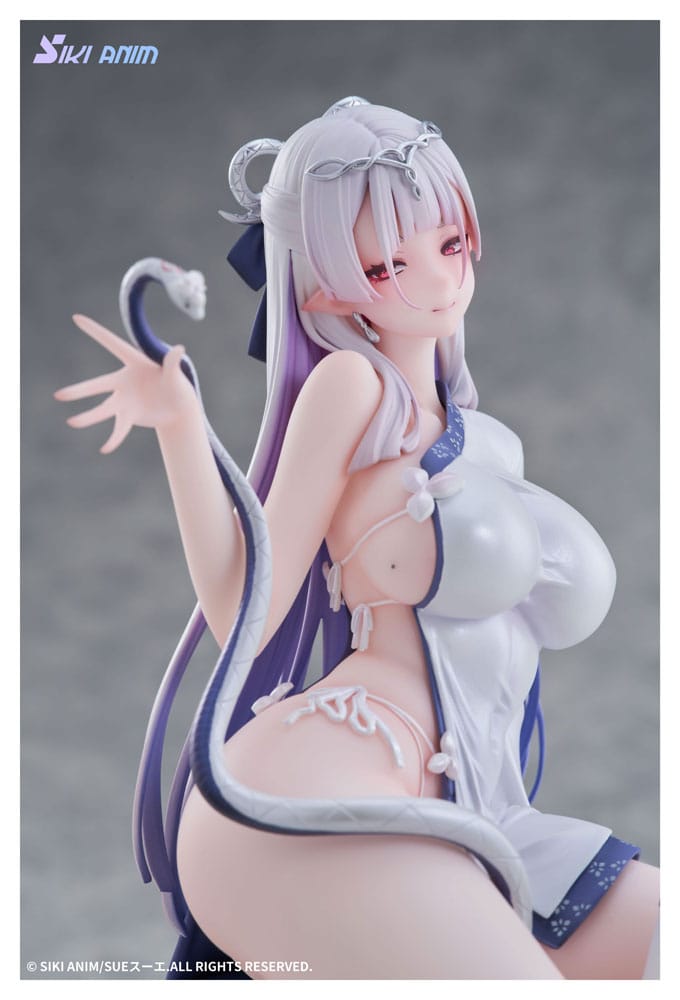Original Character statuette PVC 1/7 The Color of the Blue - White Snake Deluxe Edition 20 cm
