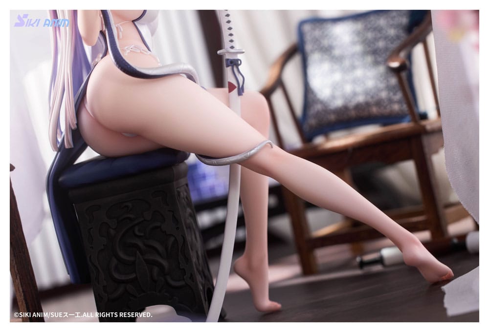 Original Character statuette PVC 1/7 The Color of the Blue - White Snake Deluxe Edition 20 cm