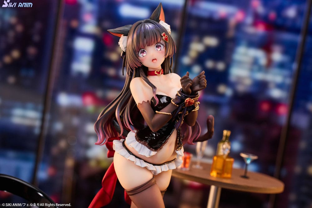 Original Character statuette PVC 1/7 Shibarare Cat Ruhuna-chan Deluxe Edition 26 cm
