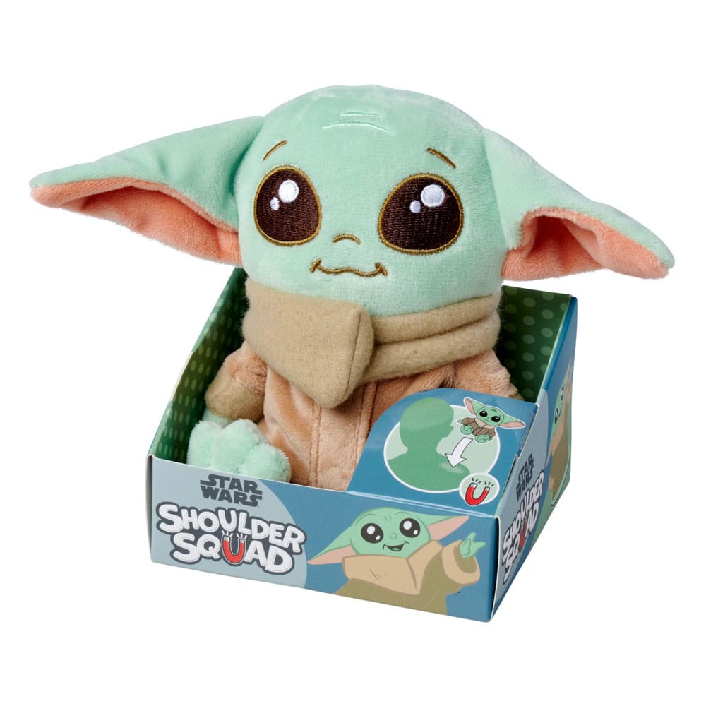 Star Wars The Mandalorian peluche Grogu Shoulder Rider 12 cm